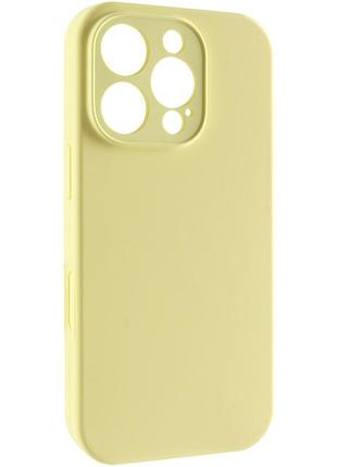 Чохол silk full camera protective (aa) no logo для apple iphone 16 pro (6.3") жовтий / mellow yellow