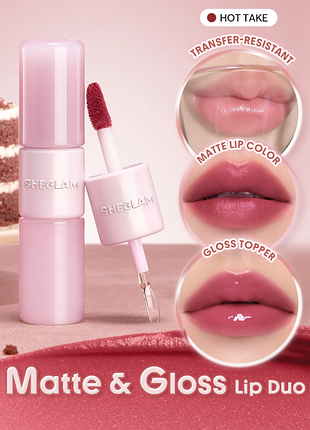 Помада для губ sheglam mood switch matte &amp; gloss lip duo - 334 hot take (6280-334)