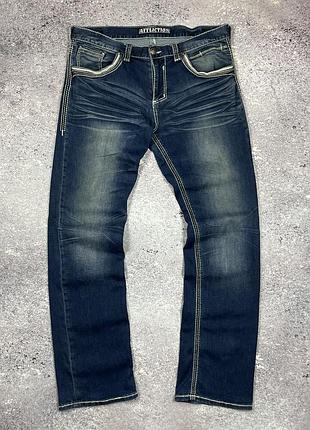Мужские джинсы affliction black premium jeans (y2k / grunge / biker) original