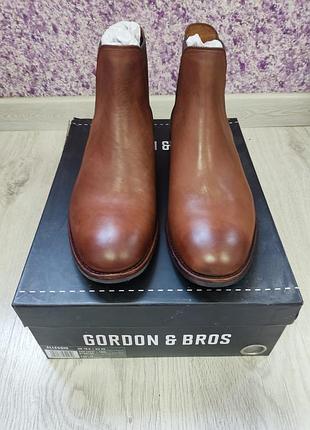 Чоботи чоловічі gordon & bross челсі шкіряні коричневі 45 розмір