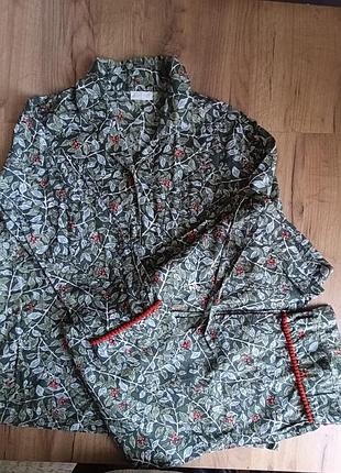 Хлопковая пижама powell craft winter berry (британия).