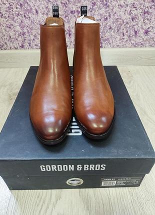 Чоботи чоловічі gordon & bross челсі шкіряні коричневі 39 розмір