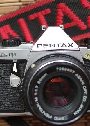Фотоапарат pentax me super + smc pentax-m 50 mm 1.7 з ременем