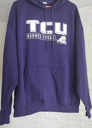 Мужская худи толстовка tcu horned frogs америка
