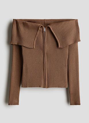 Кофта для підлітків h&m з відкритими плечима, коричнева