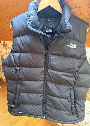 Жилетка жіноча the north face чорна пухова