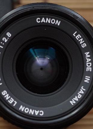 Об'єктив canon fd 28 mm 2.8 з кришками