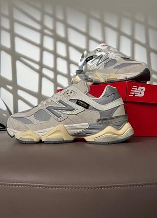 Водонепроникні кросівки new balance 9060 cordura gtx light grey beige