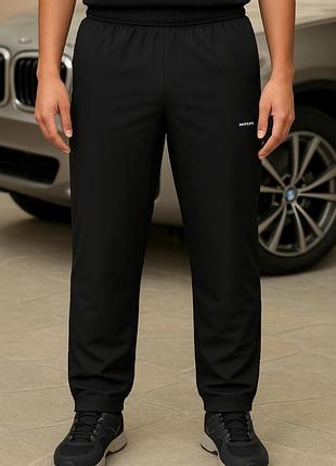 Брюки спортивные теплые fore плащевка флис мужские m-xxxl , xl, черный