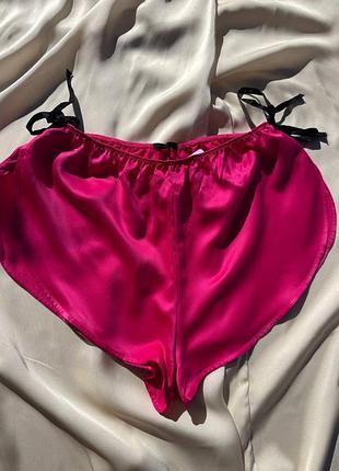 Нежные пижамные шорты tezenis в цветах белый и фуксия | размеры: s, m, l | outlettini