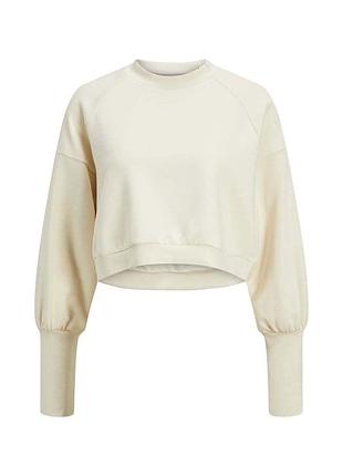 Жіноча толстовка jjxx jxnance ls loose crop sweat bone white