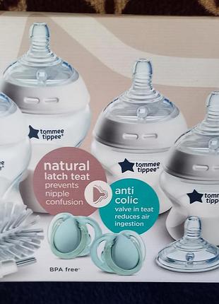 Пляшечки tommee tippee стартовий набір для годування немовлят