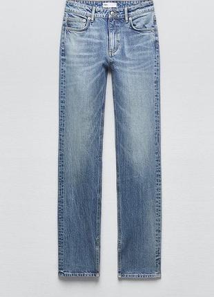 Стильні трендові джинси з розрізами zara, s