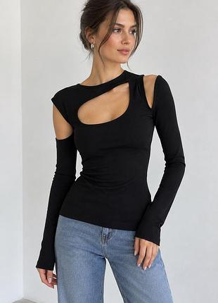 Лонгслів з каплею xs