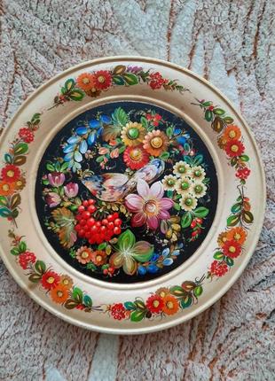 Сувенирные тарелки петриковская роспись7 фото