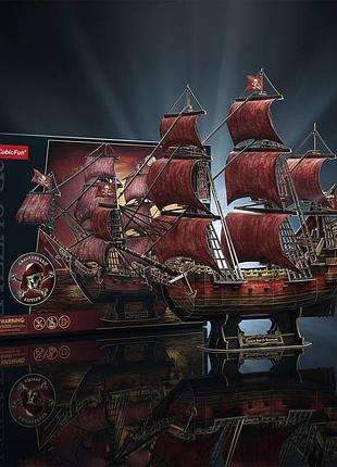 Пазл-модель піратський корабель помста королеви анни 3d 391деталей різнокольоровий