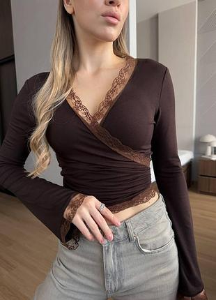 Кофточки с кружевом 6