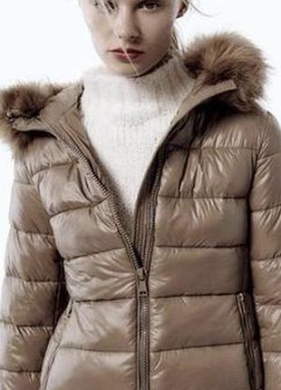 Лекгкий пуховик zara