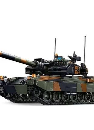 Конструктор танк леопард 34см на 903 деталей leopard 2a6 - рухома башня пушка гусля