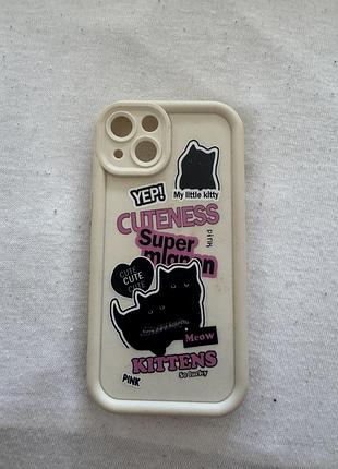 Чохол apple iphone 13 з принтом котів