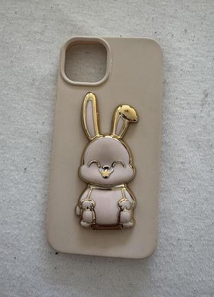 Чохол apple iphone 13 з 3d зайцем
