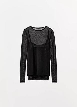 Лонг лонгслів подвійний двошаровий від zara / двухслойный лонгслив от зара