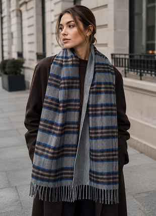 Новый шарф большой двусторонний zara коттон вискоза