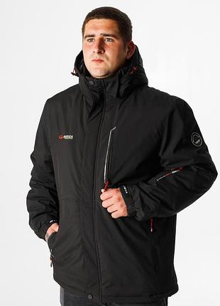 Куртка термо зимова audsa чоловіча m-xxxl, чорний, xxl