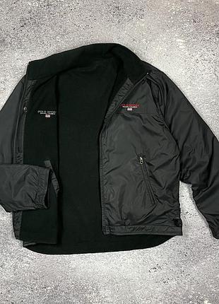 Винтажная двухсторонняя куртка polo sport ralph lauren reversible fleece/nylon jacket original