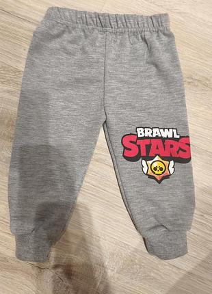 Штани для хлопчиків brawl stars сірі