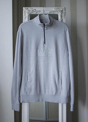 Чоловіча кофта tommy hilfiger quarter zip authentic relaxed fit 1/4 оригінал new!