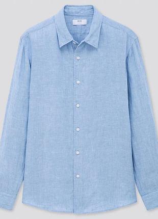 Чоловіча сорочка льон uniqlo, розмір ххл