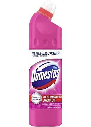 Гель для мытья унитаза 750мл рожевый шторм тм domestos
