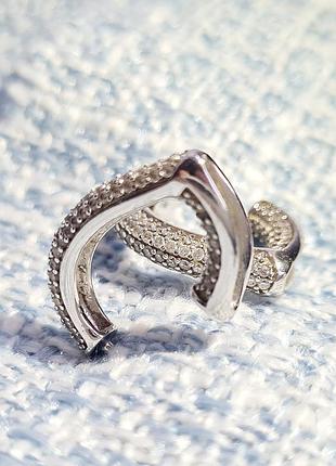 Срібні сережки / сережки срібні з фіанітами / сережки срібло / silver 925 / 925 / сережки жіночі срібні 4