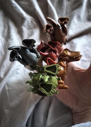 Мини-фигурки динозавров из серии jurassic world snap squad от бренда mattel