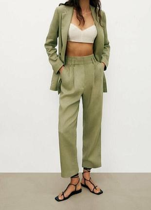 Лляні брюки massimo dutti pp xs 2
