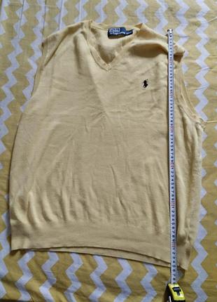 Женская жилетка желтая polo ralph lauren