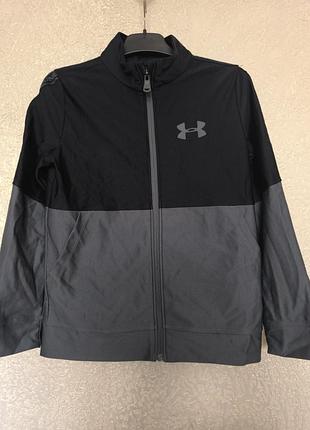 Кофта для хлопчика under armour чорно-сіра на замку