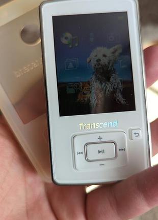 Transcend mp860 / 8gb / mp3 плеєр / mp4 / диктофон стан ідеал крутий білий