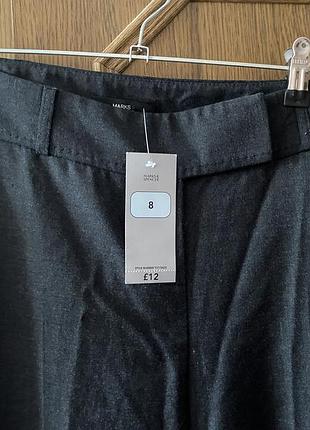 Нові прямі  широкі брюки шерсть m&s 2