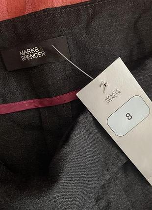Нові прямі  широкі брюки шерсть m&s 3