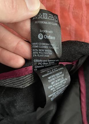 Нові прямі  широкі брюки шерсть m&s 4