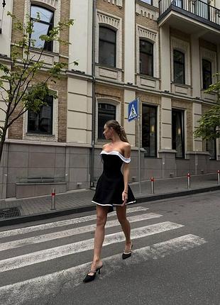Женское insta-платье | стильное платье из костюмки барби 44-46