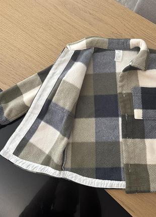 Кофта для хлопчика h&m флісова в клітинку 3