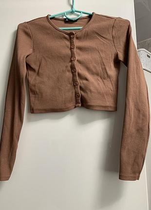 Жіноча кофта zara коричнева