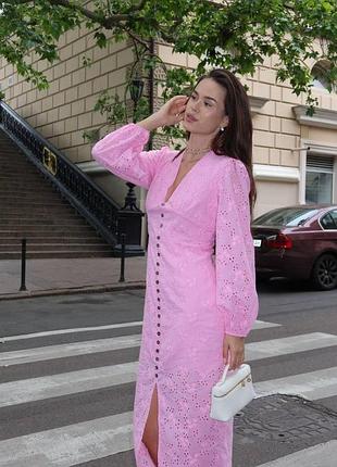 Муслиновое платье из прошвы из 100% хлопка