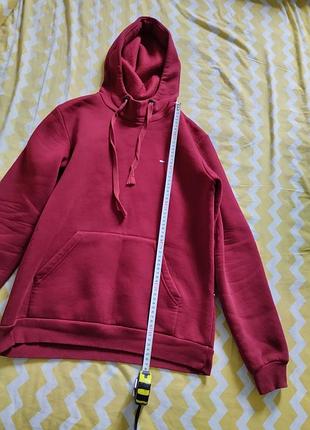 Толстовка бордова з капюшоном tommy hilfiger