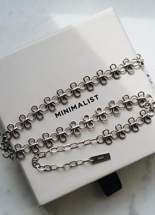 Чокер minimalist jewelry срібний