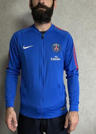 Спортивна кофта тренерка олімпійка nike psg, синя, розмір s