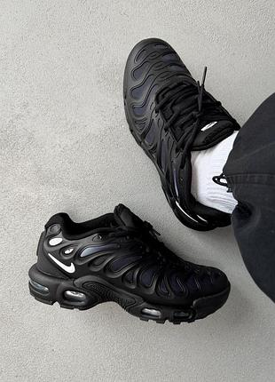 Мужские кроссовки nike air max tn plus drift black/white logo
